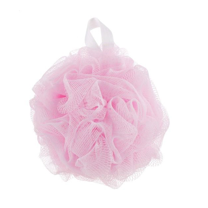 Мочалка Balmy Naturel Bath Pouf Medium синтетична, середня, рожева (02502-01)