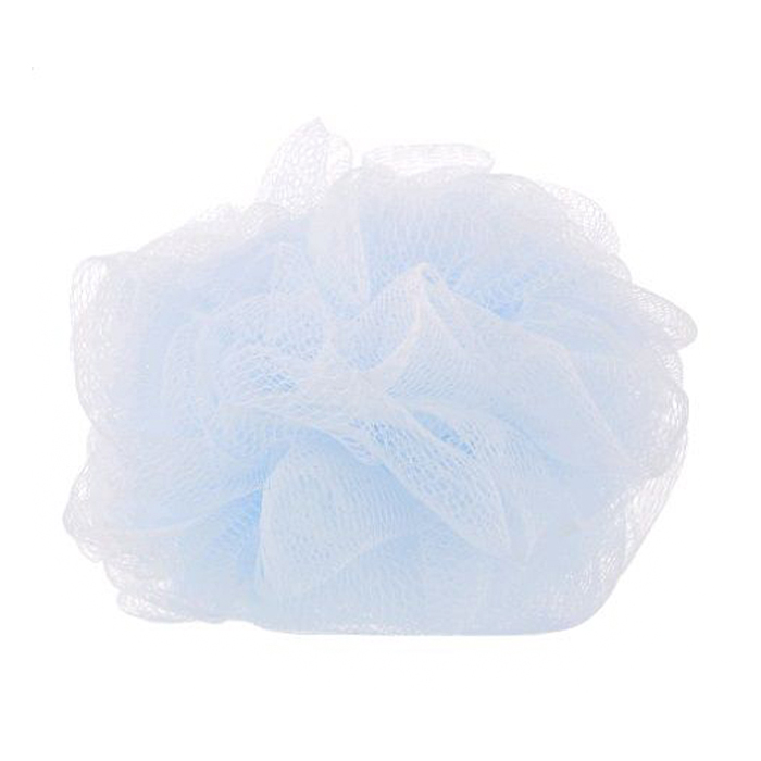 Мочалка Balmy Naturel Bath Pouf Medium синтетична, середня, блакитна (02502-5)